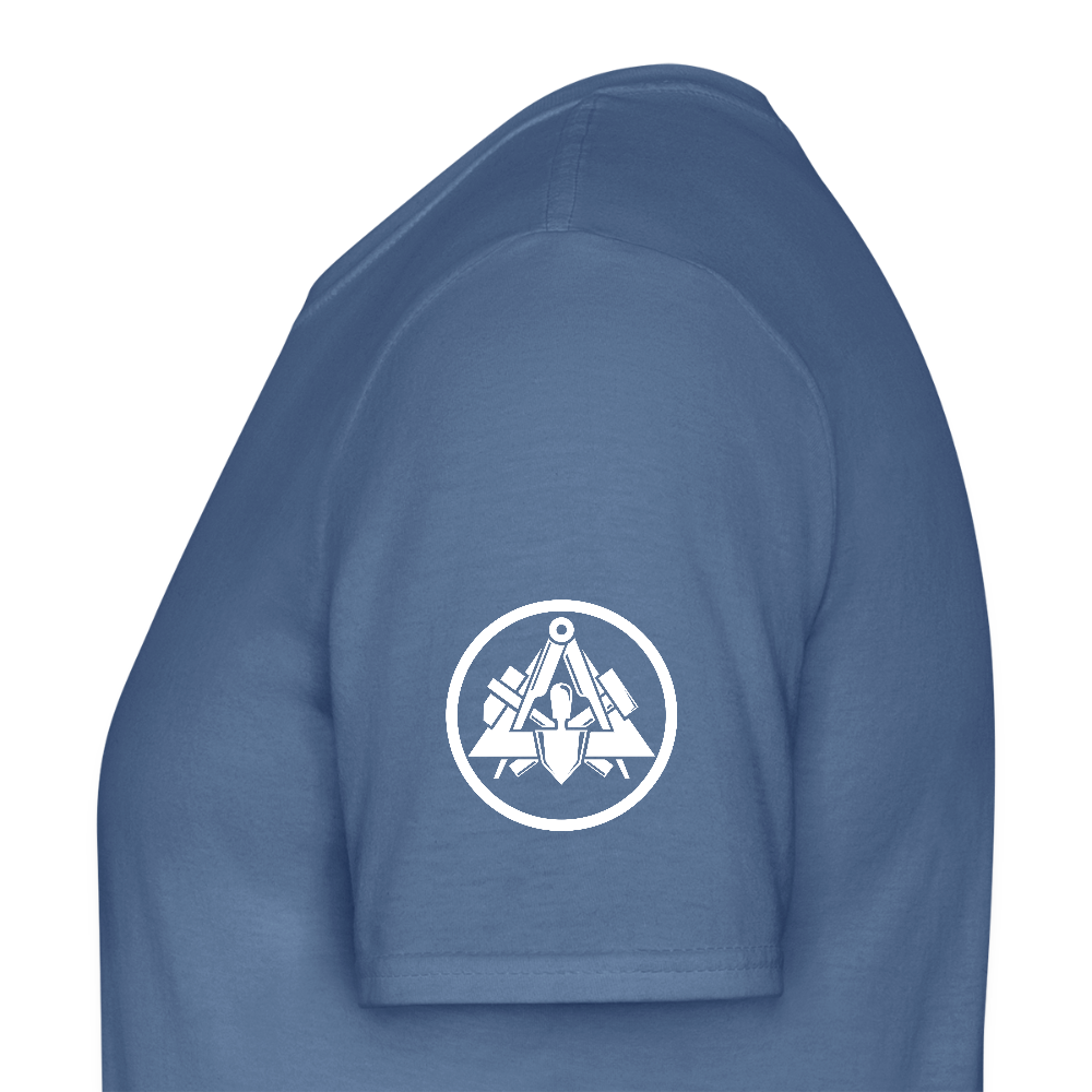 Maurer Handwerker T-Shirt - Taubenblau