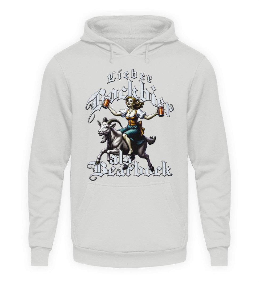 Coole Hoodies, Lieber Bockbier - Fun Hoodie, 40.00 €, Unisex Hoodie, Farbe: Sport Grey, WORKSWEAR.DE