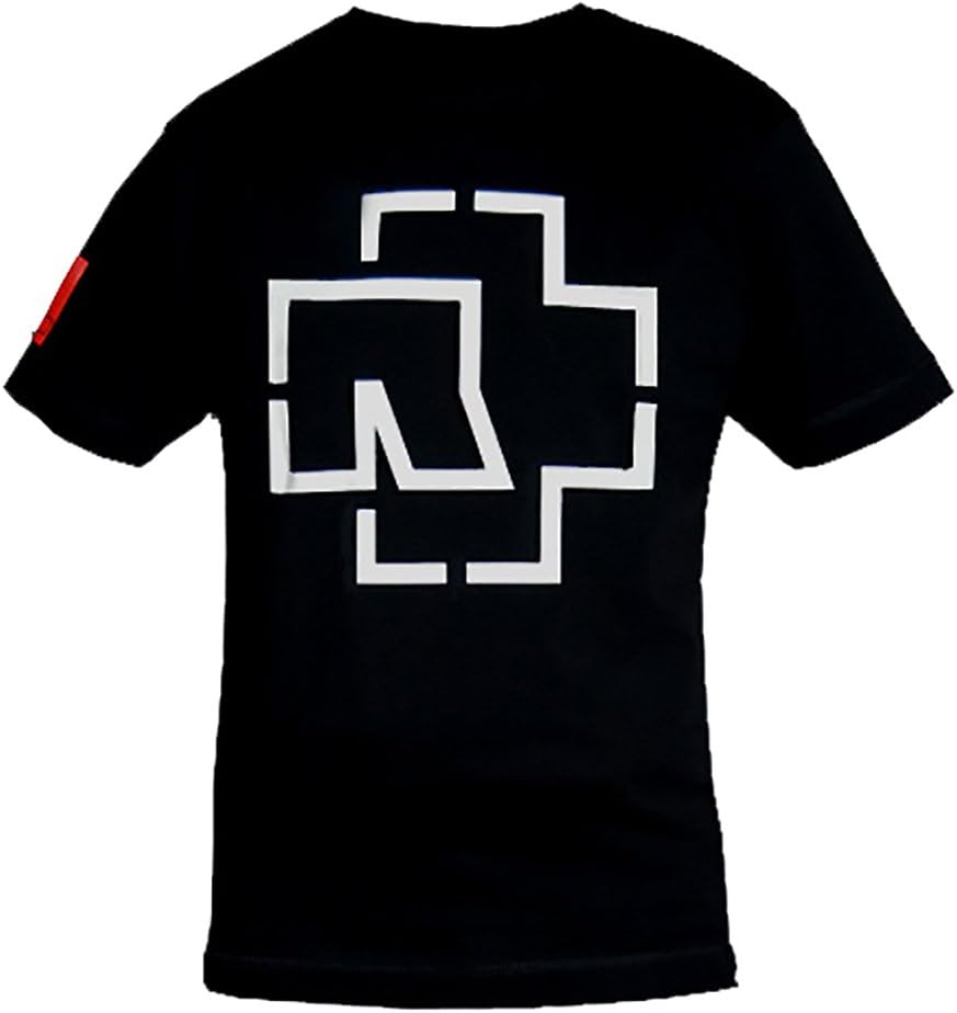 Rammstein Herren T-Shirt Logo Offizielles Band Merchandise Fan Shirt schwarz mit mehrfarbigem Front und Seiten Print (M, Schwarz) Textilien 30.00 € WORKSWEAR.DE