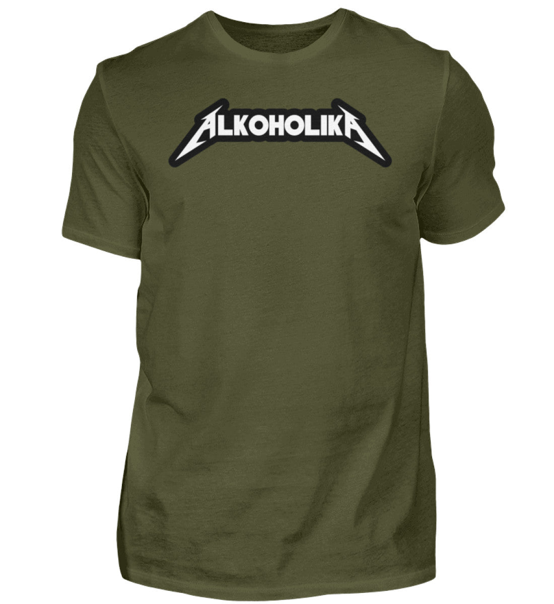 Witzige Herren T-Shirts, Alkoholika - Herren Funhirt 20.00 € Farbe: Urban Khaki WORKSWEAR.DE