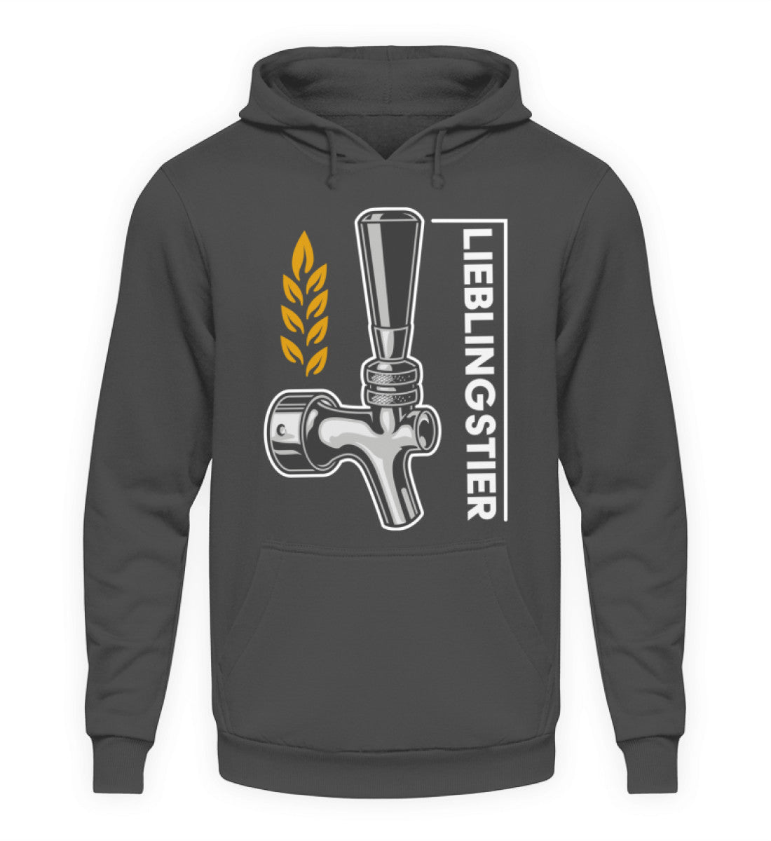 Coole Hoodies, Lieblingstier - Fun Hoodie, 40.00 €, Unisex Hoodie, Farbe: Steel Grey (Solid), WORKSWEAR.DE
