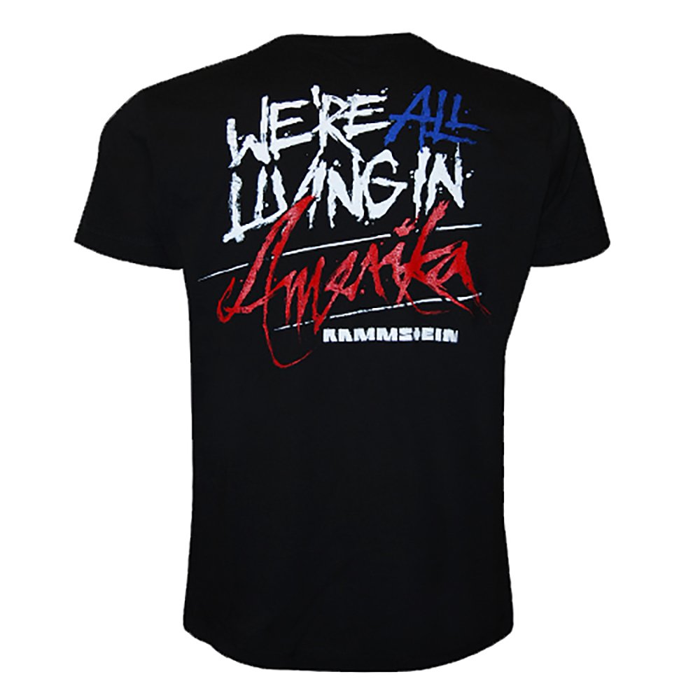 Rammstein Herren T-Shirt Amerika Offizielles Band Merchandise Fan Shirt schwarz mit mehrfarbigem Front und Back Print (M, Schwarz) Textilien 28.00 € WORKSWEAR.DE