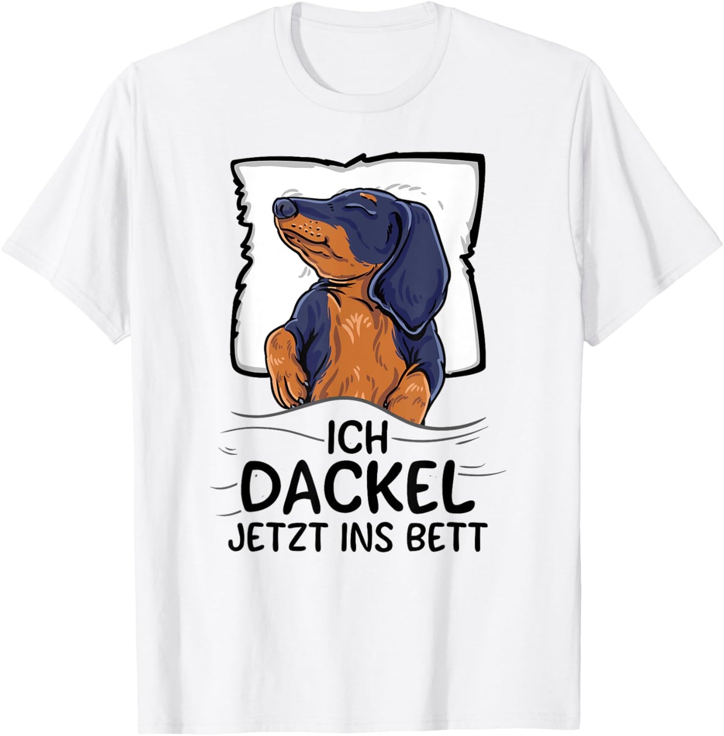 Ich dackel jetzt ins Bett Offizielles Schlafshirt Dackel T-Shirt Textilien 19.99 € WORKSWEAR.DE