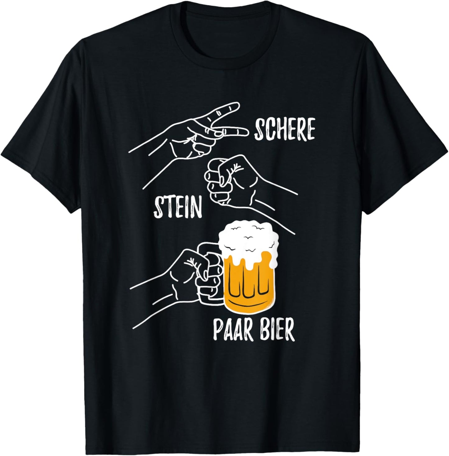 Lustiges Schere Stein Paar Bier Bierliebhaber Bier Hopfen T-Shirt Textilien 19.99 € WORKSWEAR.DE