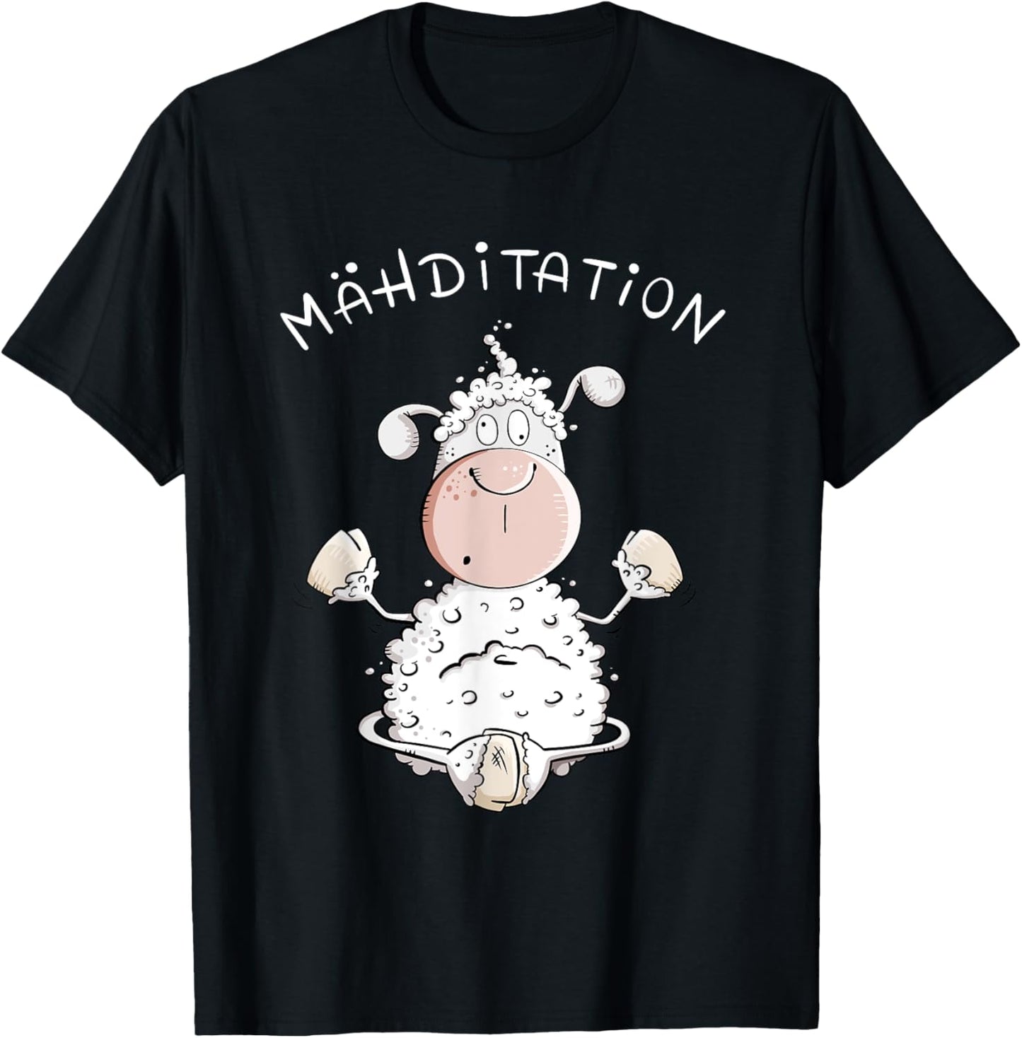 Meditation Schaf Cartoon I Yoga Fun Schafe I Wortspiel T-Shirt Textilien 19.98 € WORKSWEAR.DE