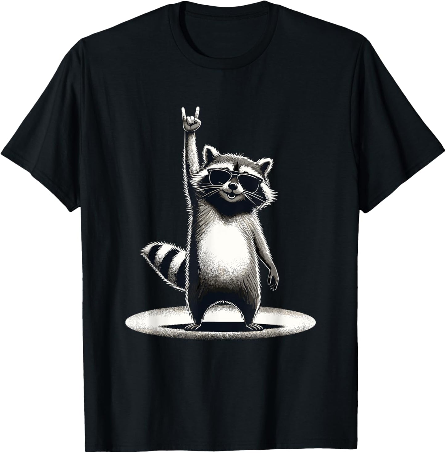 Retro Waschbär Rock Musik Geschenk Männer Kinder Frauen Lustiger Waschbär T-Shirt Textilien 16.99 € WORKSWEAR.DE