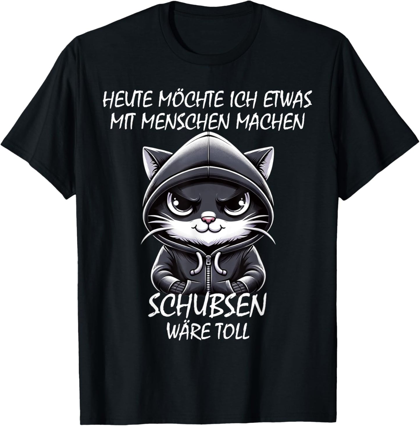 Heute möchte ich etwas mit Menschen machen Schubsen Lustiges T-Shirt Textilien 19.99 € WORKSWEAR.DE