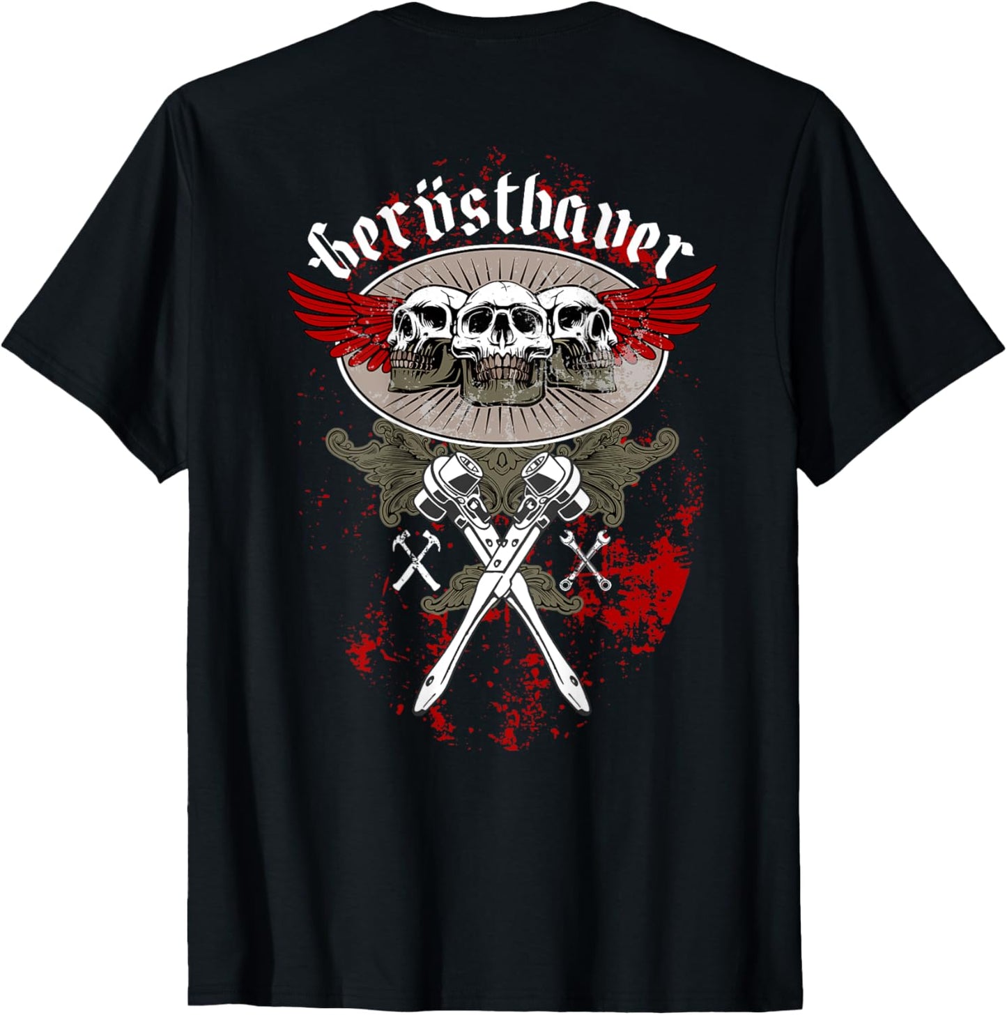 Gerüstbauer Ratsche Todenkopf T-Shirt Textilien 17.00 € WORKSWEAR.DE