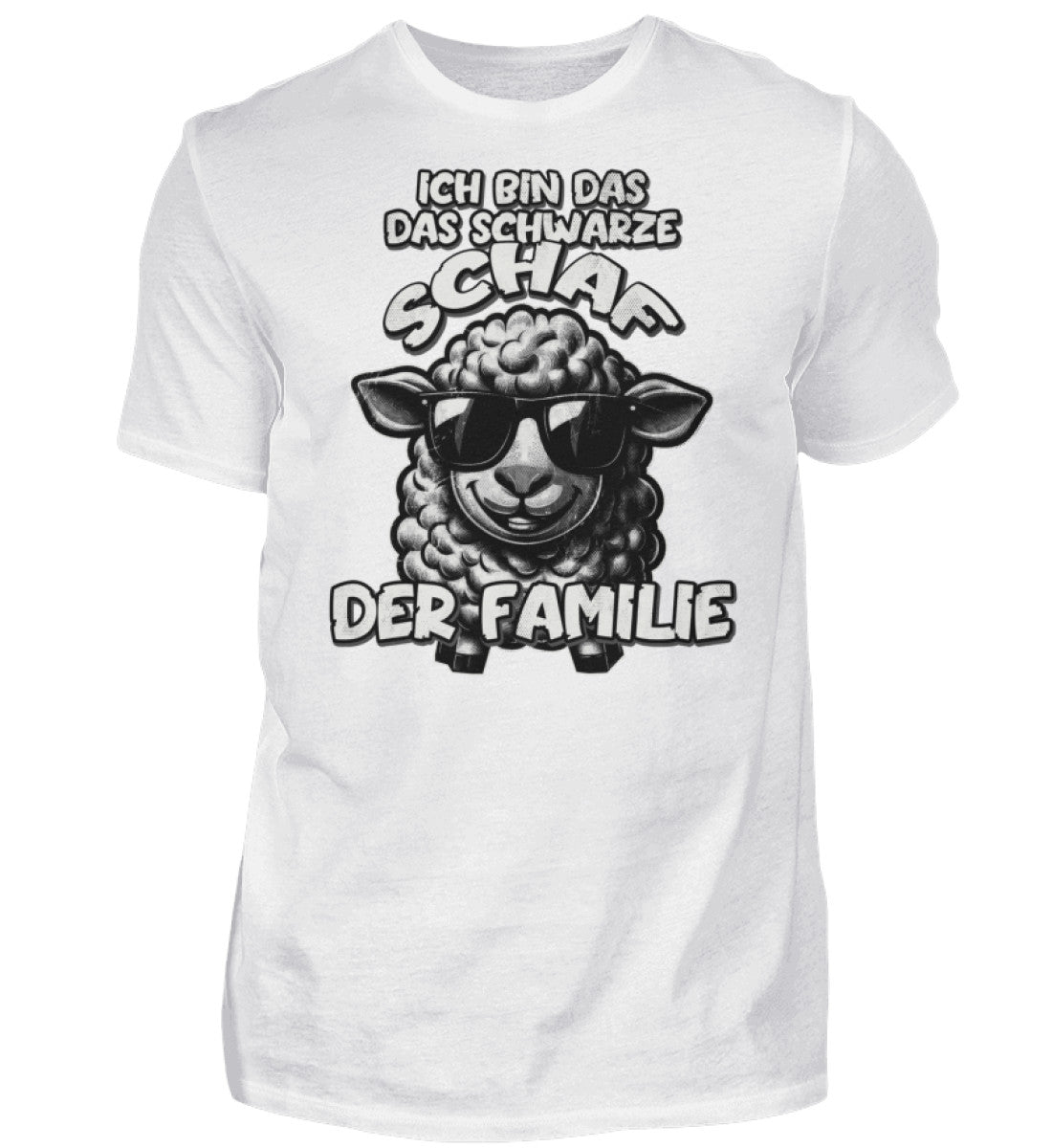 Witzige Herren T-Shirts, Das Schwarze Schaf - Fun T-Shirt 20.00 € Farbe: White WORKSWEAR.DE