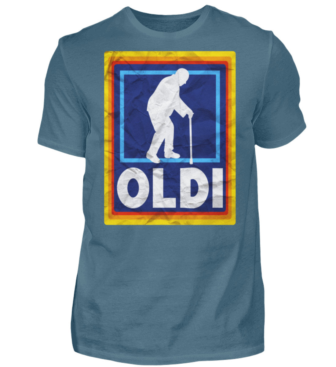 Witzige Herren T-Shirts, OLDI - Herren Funshirt 20.00 € Farbe: Stone Blue WORKSWEAR.DE