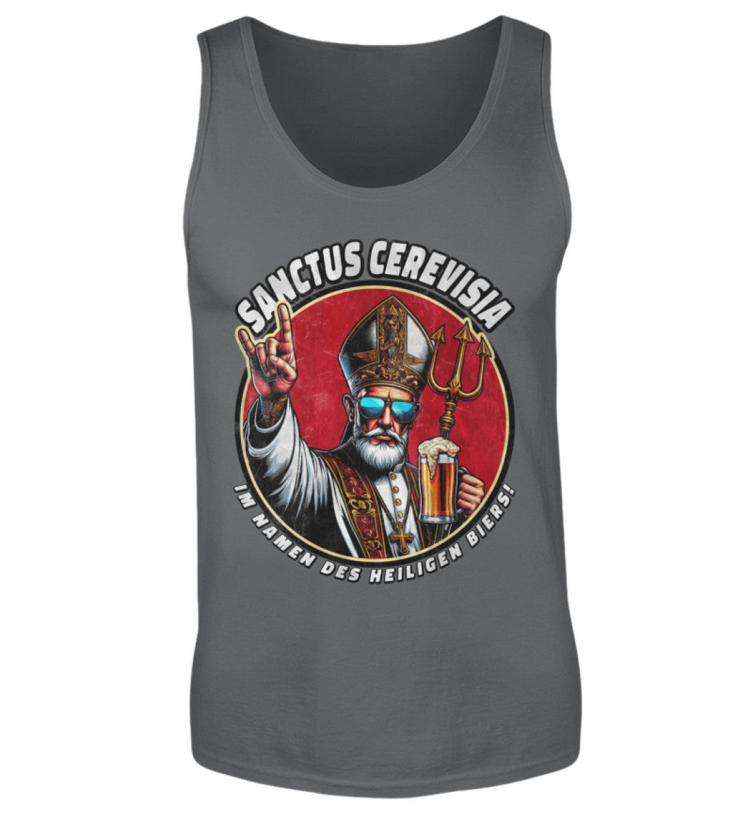 SANCTUS CEREVISIA - Herren Tanktop, Herren Tank-Top Farbe: Charcoal (Solid 22.95 €