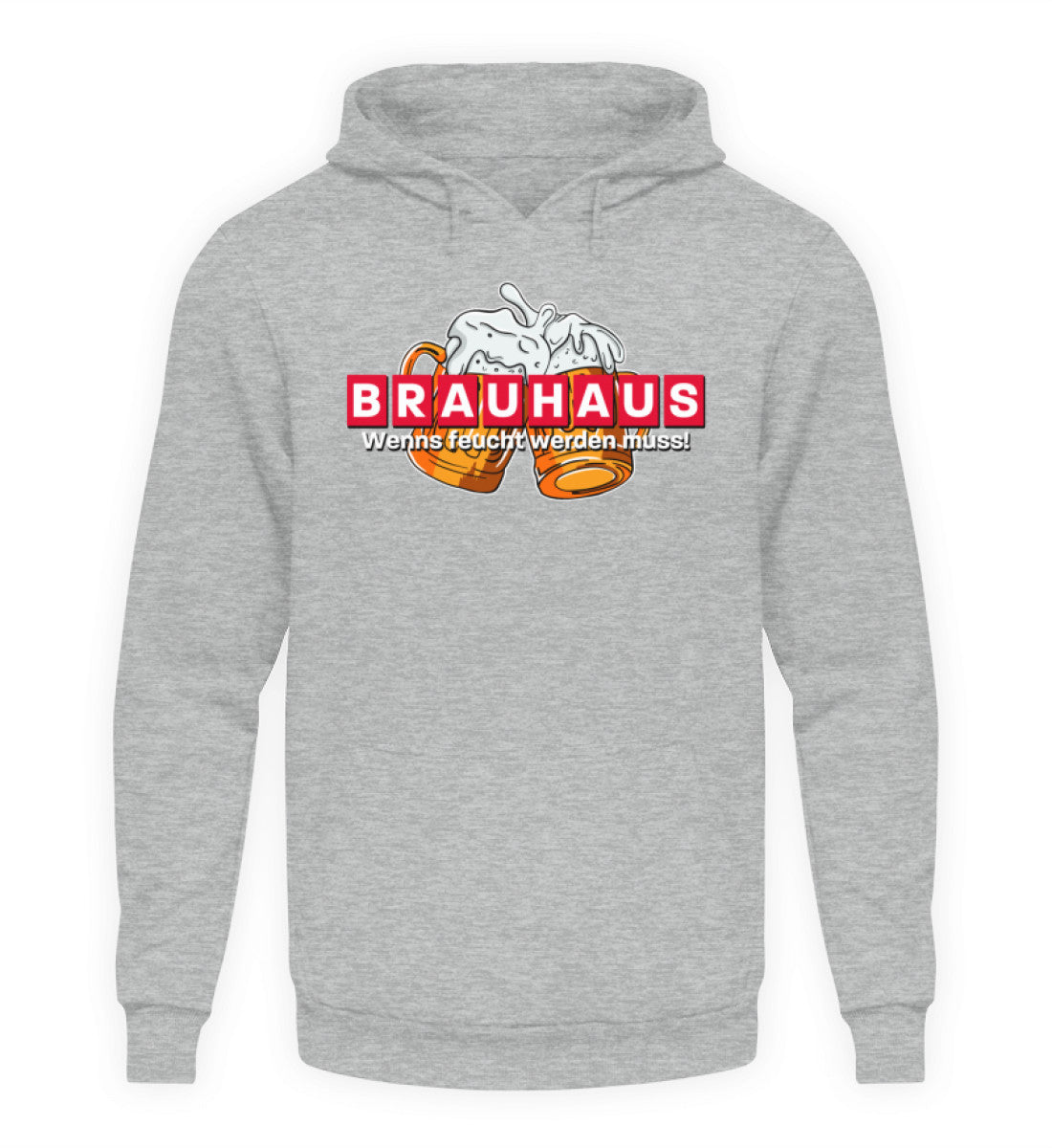 Coole Hoodies, Brauhaus - Hoodie, 40.00 €, Unisex Hoodie, Farbe: Heather Sport Grey, WORKSWEAR.DE