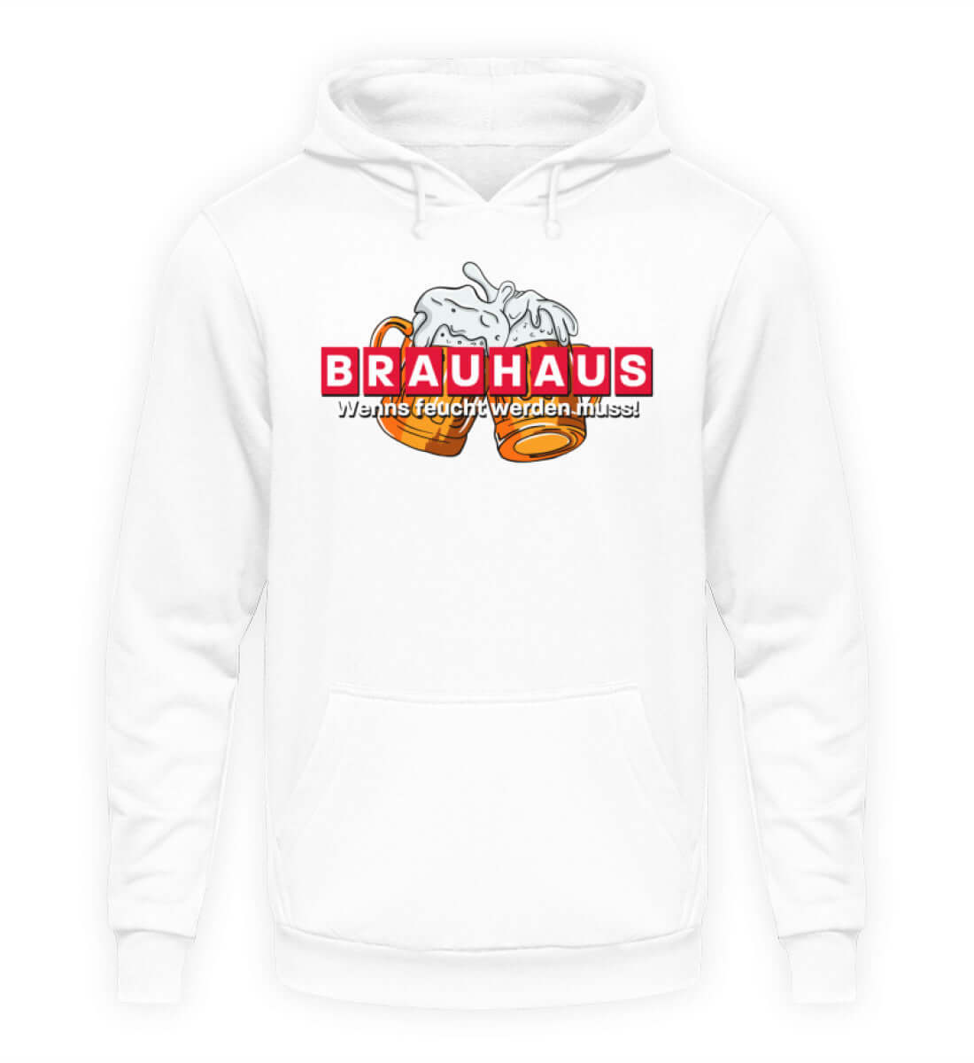 Coole Hoodies, Brauhaus - Hoodie, 40.00 €, Unisex Hoodie, Farbe: Arctic White, WORKSWEAR.DE