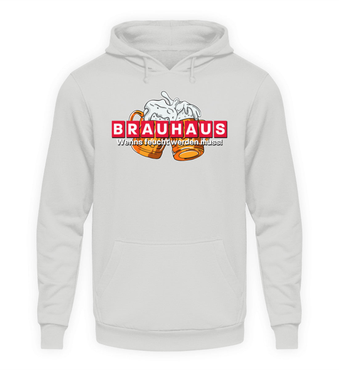 Coole Hoodies, Brauhaus - Hoodie, 40.00 €, Unisex Hoodie, Farbe: Sport Grey, WORKSWEAR.DE