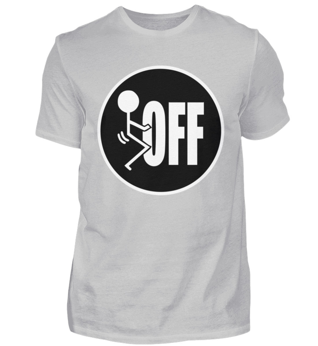 Witzige Herren T-Shirts, Fuck OFF - Herren Funshirt 20.00 € Farbe: Pacific Grey WORKSWEAR.DE