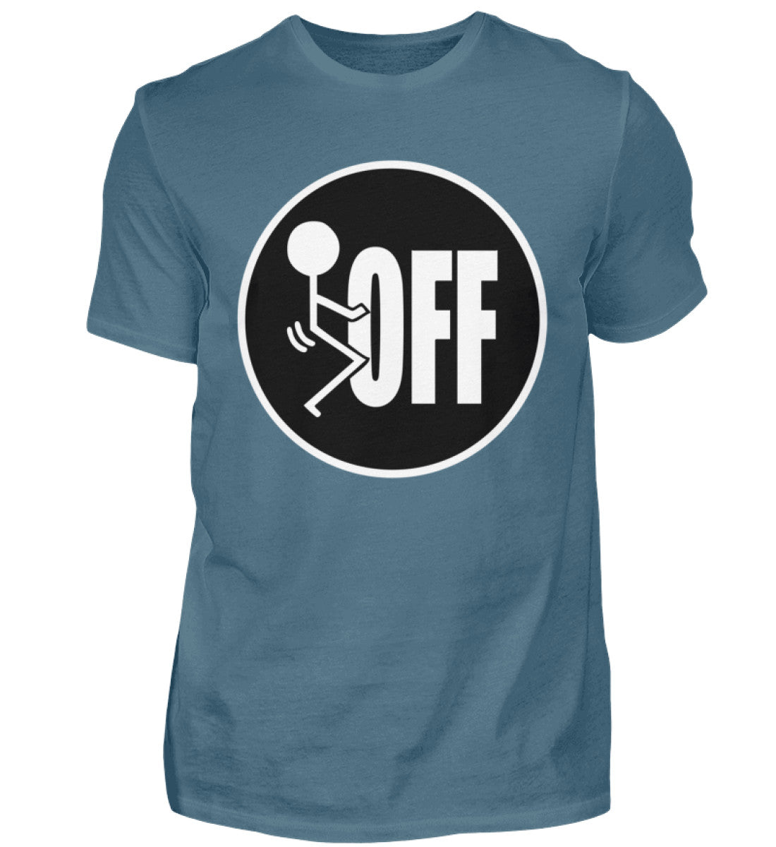 Witzige Herren T-Shirts, Fuck OFF - Herren Funshirt 20.00 € Farbe: Stone Blue WORKSWEAR.DE