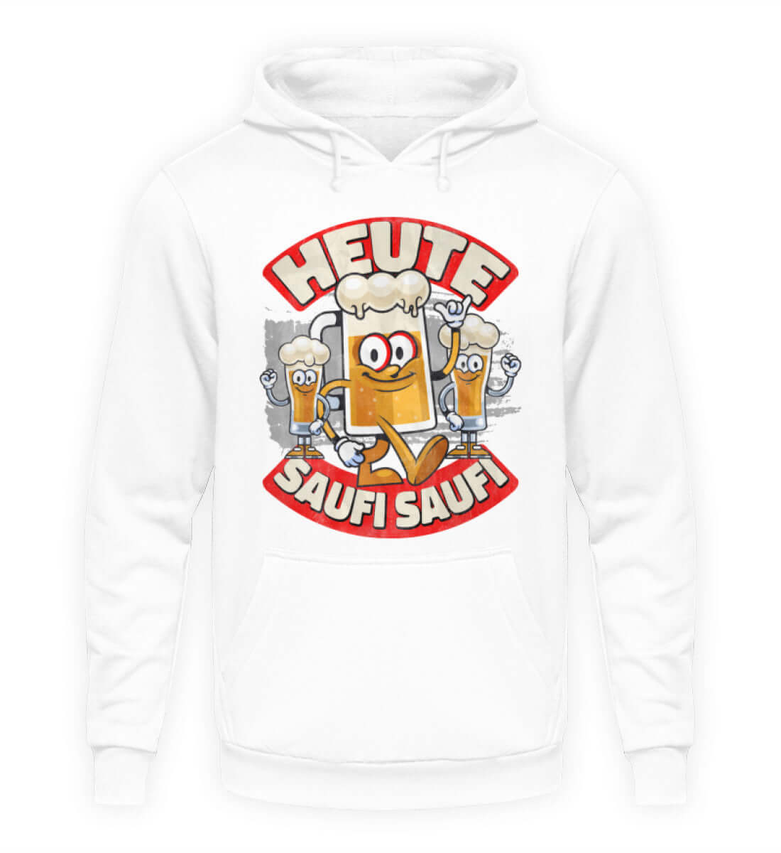 Coole Hoodies, HEUTE SAUFI SAUFI - Fun Hoodie, 40.00 €, Unisex Hoodie, Farbe: Arctic White, WORKSWEAR.DE