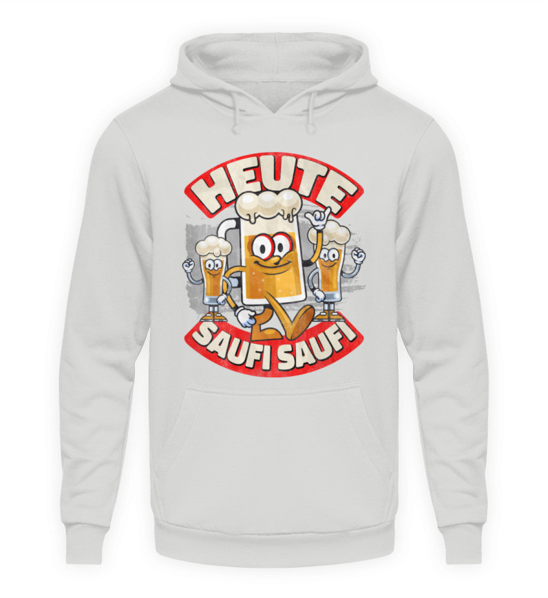 Coole Hoodies, HEUTE SAUFI SAUFI - Fun Hoodie, 40.00 €, Unisex Hoodie, Farbe: Sport Grey, WORKSWEAR.DE