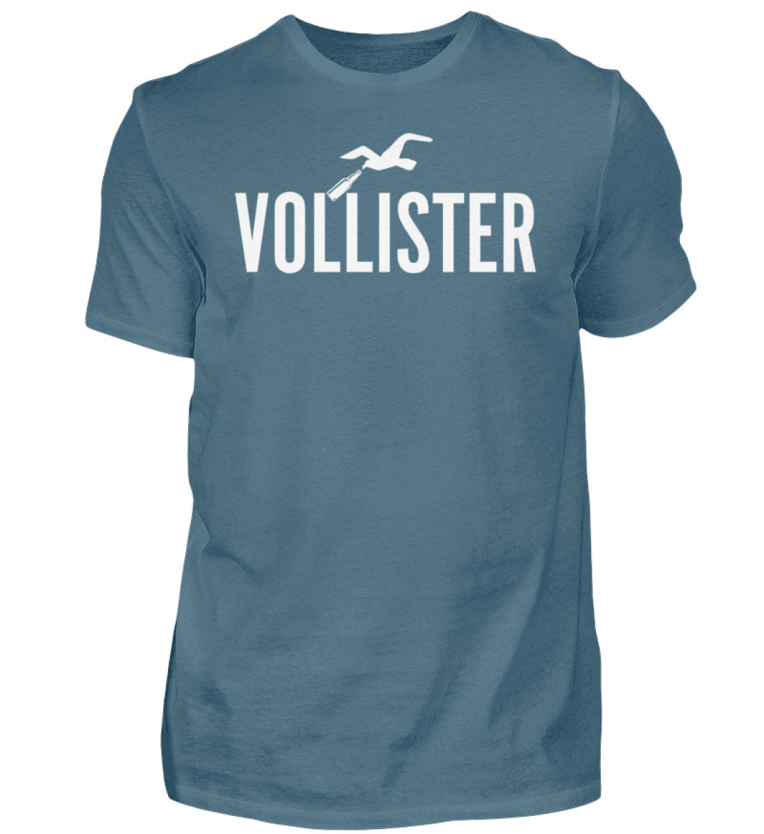 Witzige Herren T-Shirts, Vollister - Herren Funshirt 20.00 € Farbe: Stone Blue WORKSWEAR.DE
