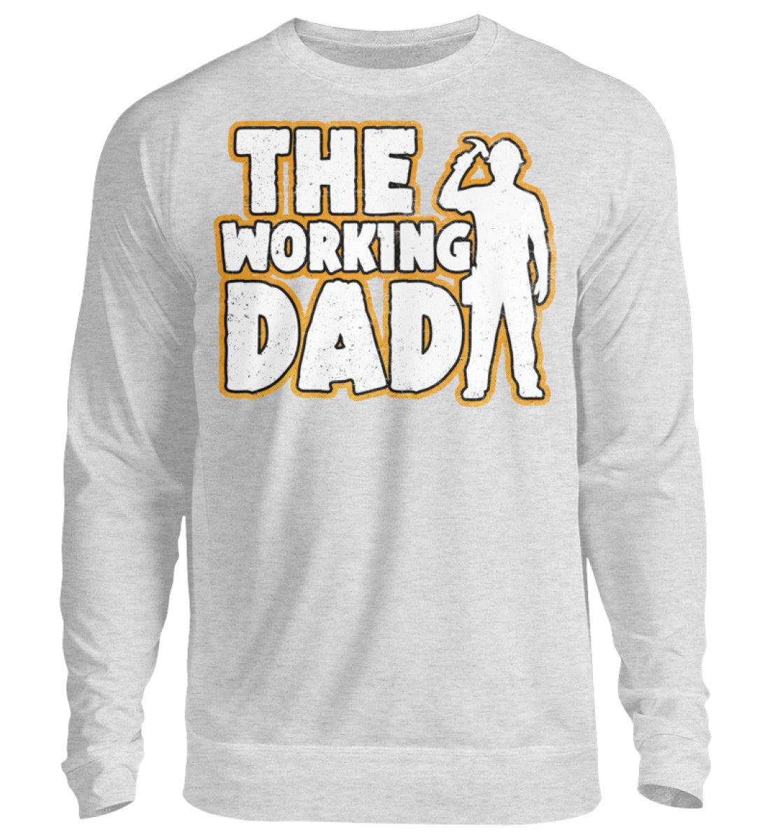Lustige Pullover, The Working Dad - Pullover, 39.95 €, Unisex Sweatshirt, Farbe: Heather Grey, WORKSWEAR.DE