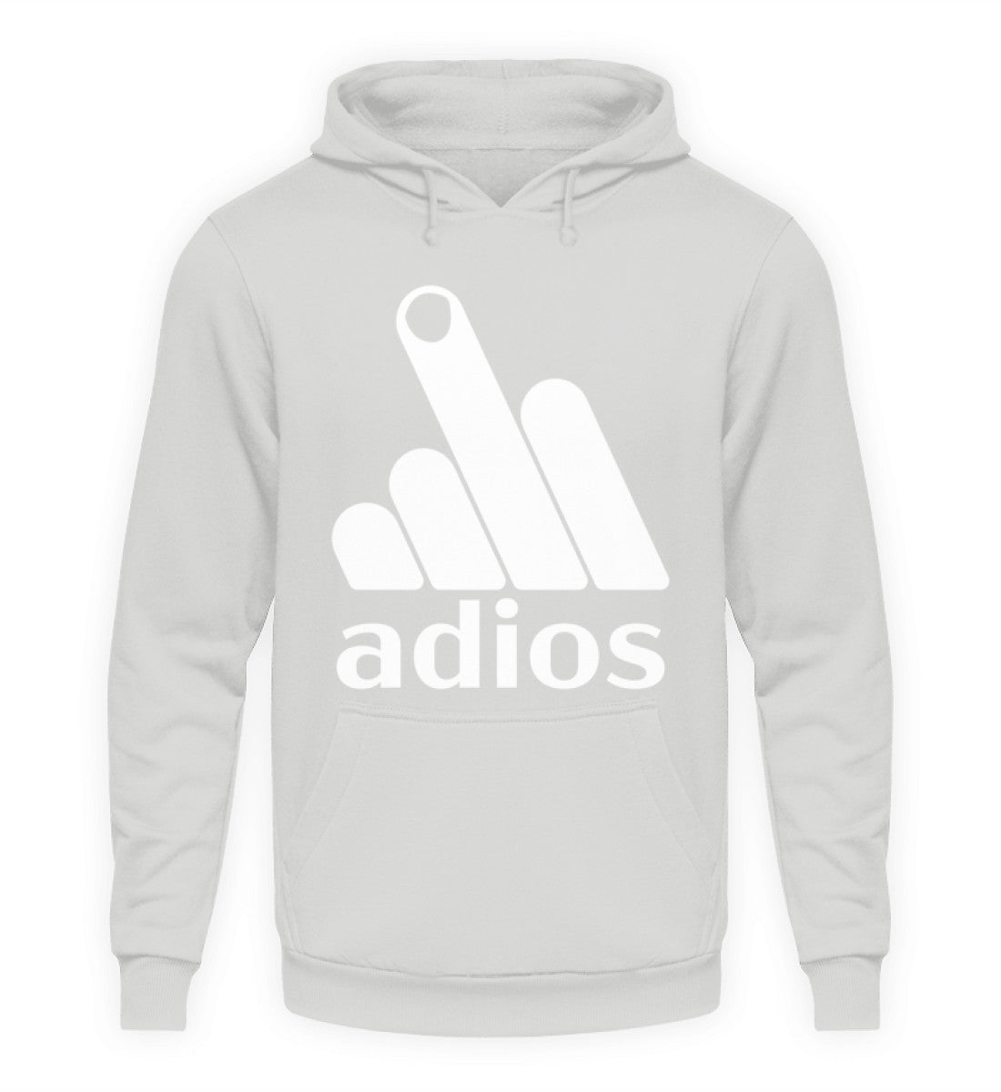 Coole Hoodies, Adios - Fun Hoodie, 40.00 €, Unisex Hoodie, Farbe: Sport Grey, WORKSWEAR.DE