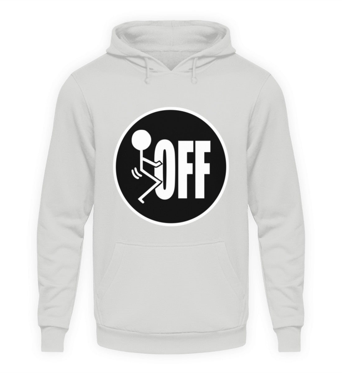 Coole Hoodies, Fuck OFF - Fun Hoodie, 40.00 €, Unisex Hoodie, Farbe: Sport Grey, WORKSWEAR.DE