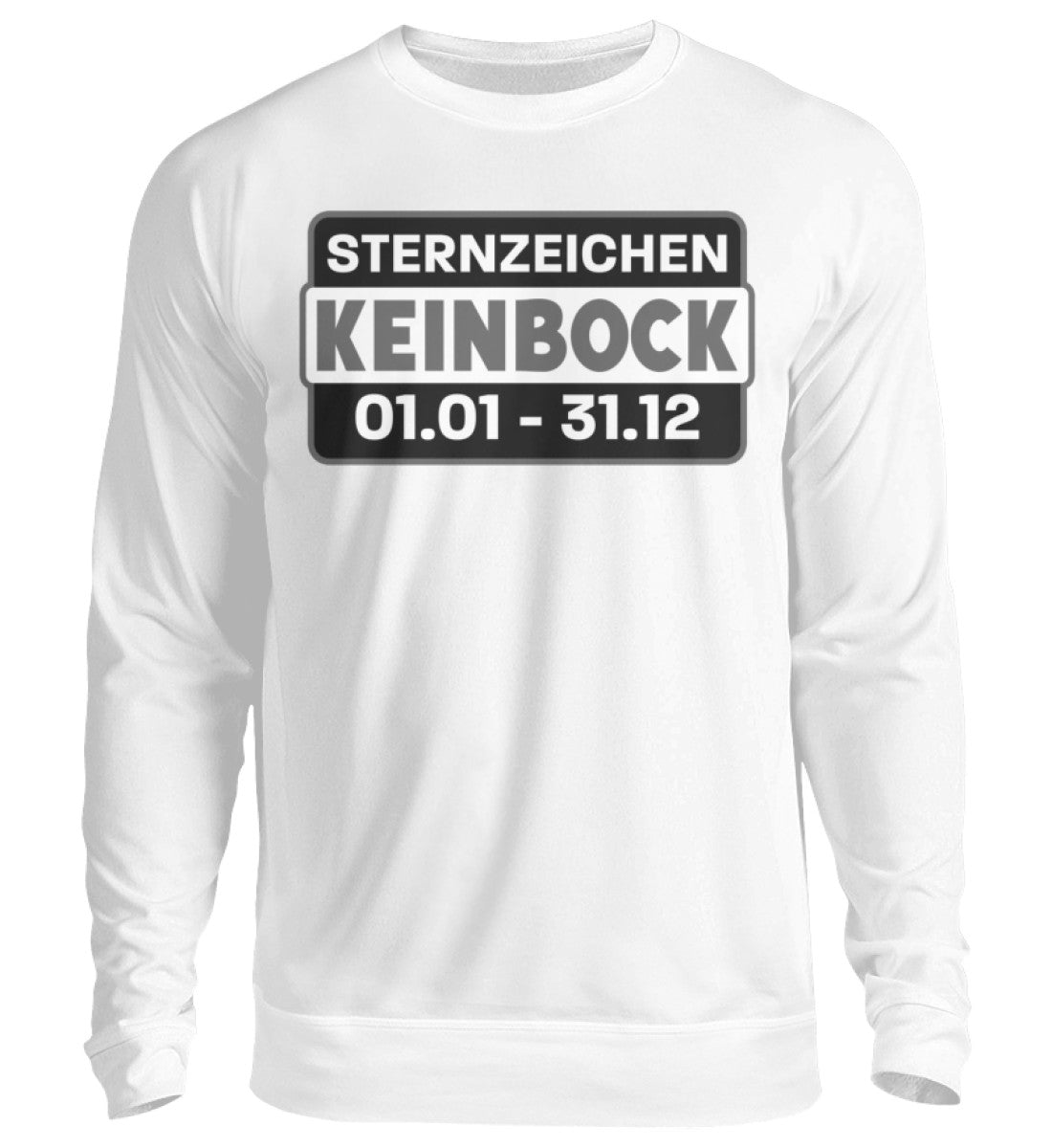 Lustige Pullover, Kein Bock - Pullover, 39.95 €, Unisex Sweatshirt, Farbe: Arctic White, WORKSWEAR.DE