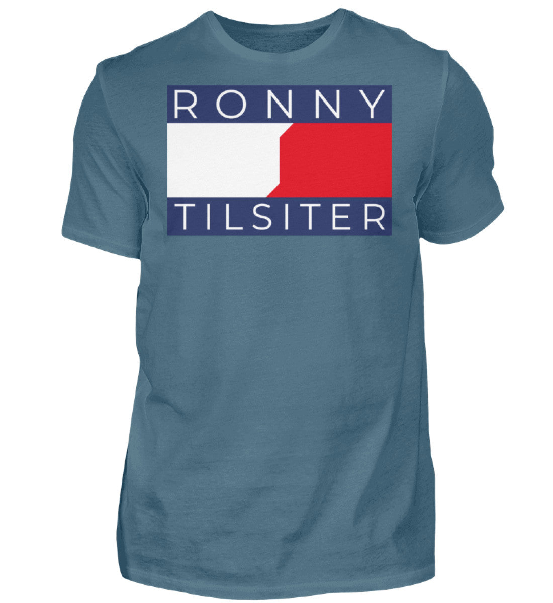 Witzige Herren T-Shirts, RONNY TILSITER - Herren Funshirt 20.00 € Farbe: Stone Blue WORKSWEAR.DE