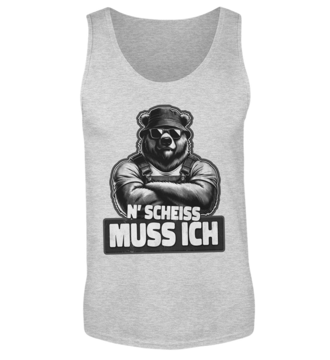 N' Scheiss muss ich - Herren Tanktop, Herren Tank-Top Farbe: Sport Grey (Heather) 24.95 €