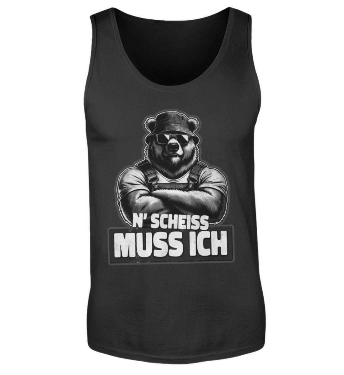 N' Scheiss muss ich - Herren Tanktop, Herren Tank-Top Farbe: Black 24.95 €