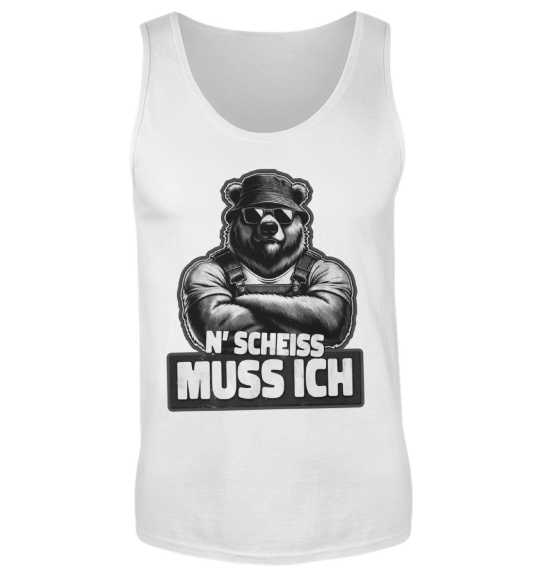 N' Scheiss muss ich - Herren Tanktop, Herren Tank-Top Farbe: White 24.95 €