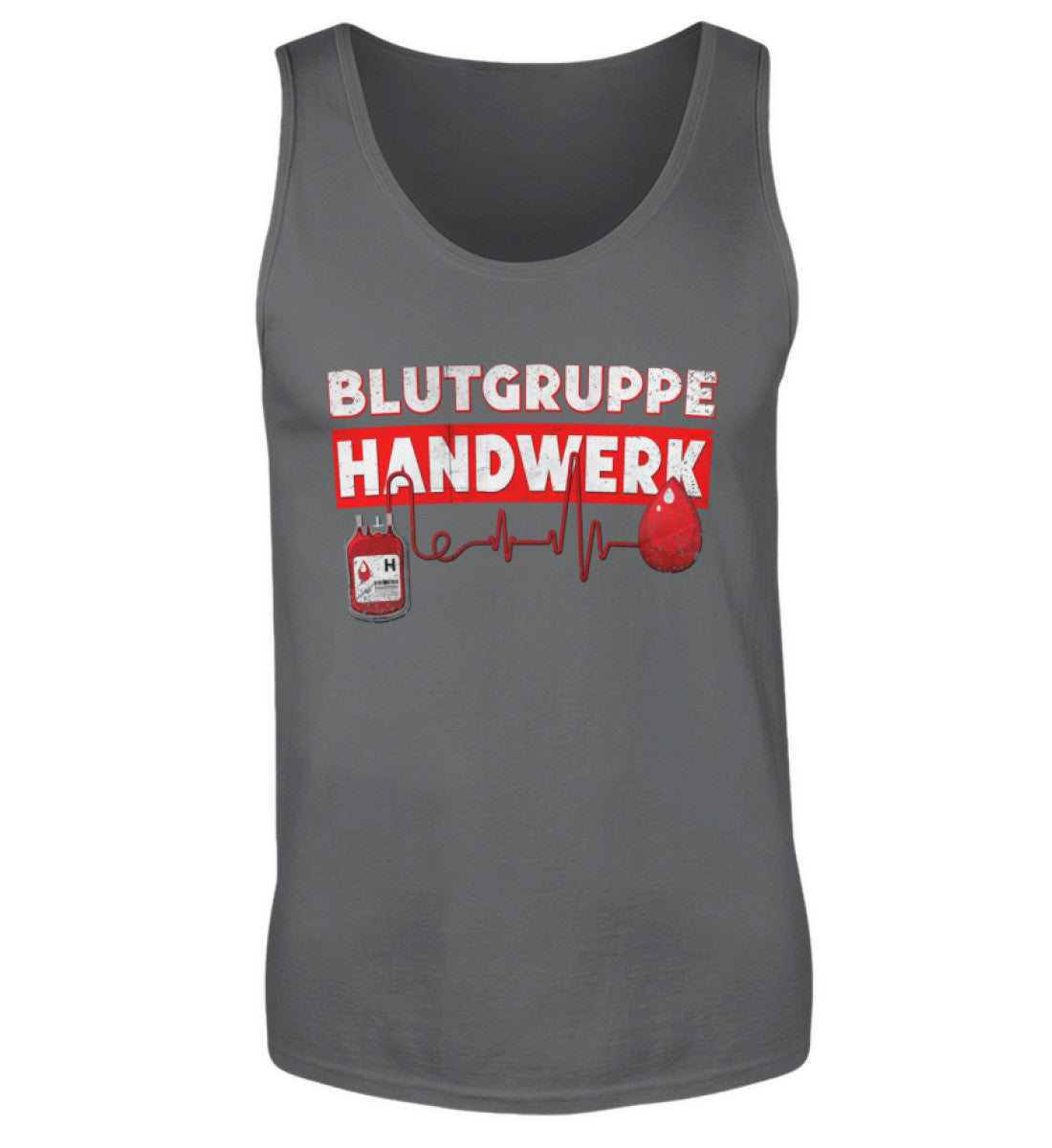 Blutgruppe Handwerk - Herren Tanktop, Herren Tank-Top Farbe: Charcoal (Solid 24.95 €