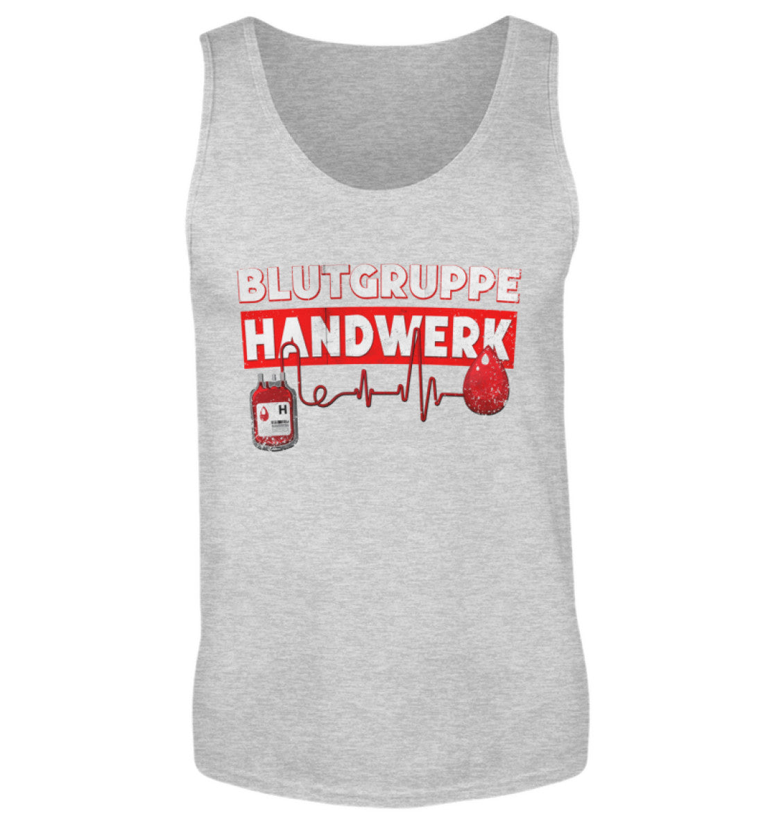 Blutgruppe Handwerk - Herren Tanktop, Herren Tank-Top Farbe: Sport Grey (Heather) 24.95 €