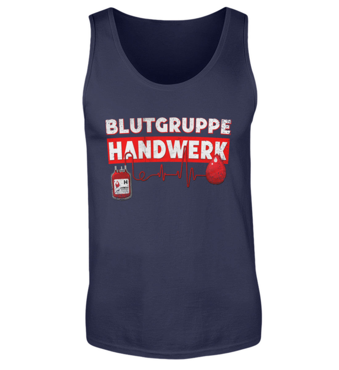Blutgruppe Handwerk - Herren Tanktop, Herren Tank-Top Farbe: Navy 24.95 €