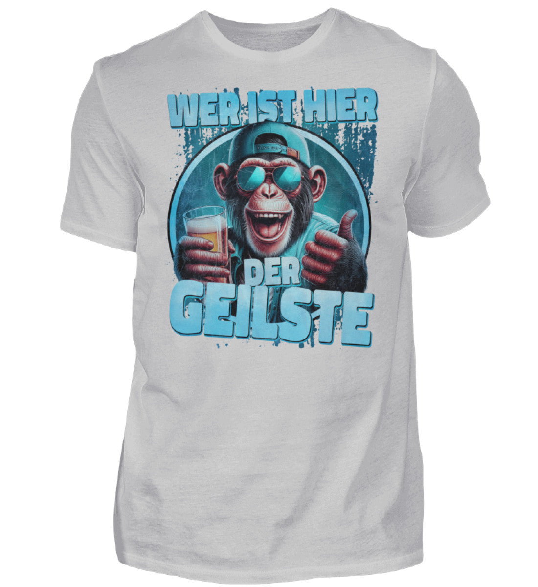 Witzige Herren T-Shirts, Wer ist hier der Geilste - Fun T-Shirt 20.00 € Farbe: Pacific Grey WORKSWEAR.DE
