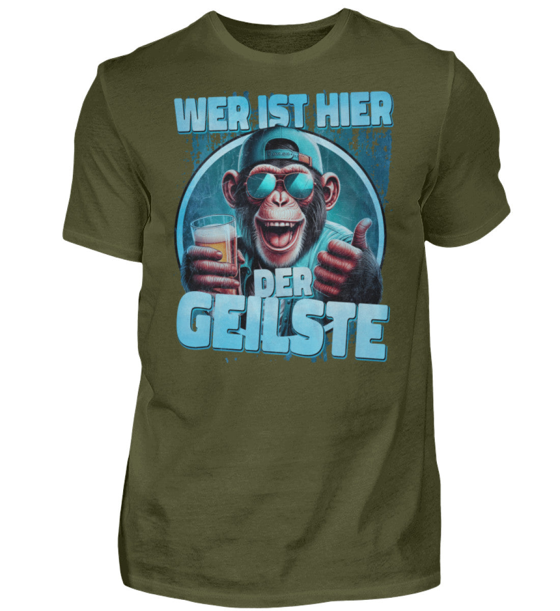 Witzige Herren T-Shirts, Wer ist hier der Geilste - Fun T-Shirt 20.00 € Farbe: Urban Khaki WORKSWEAR.DE