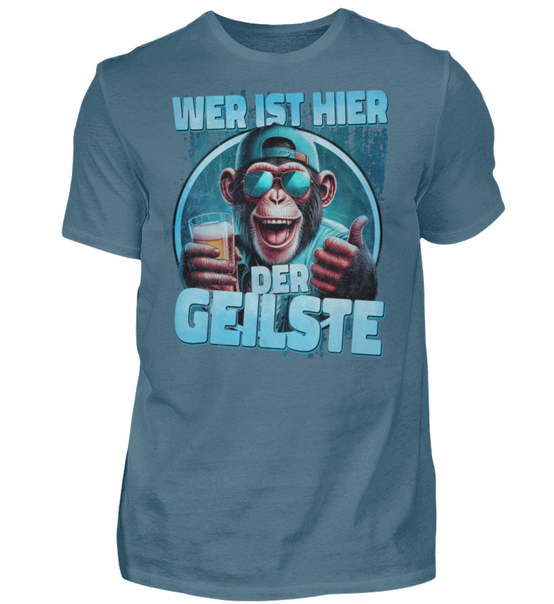 Witzige Herren T-Shirts, Wer ist hier der Geilste - Fun T-Shirt 20.00 € Farbe: Stone Blue WORKSWEAR.DE