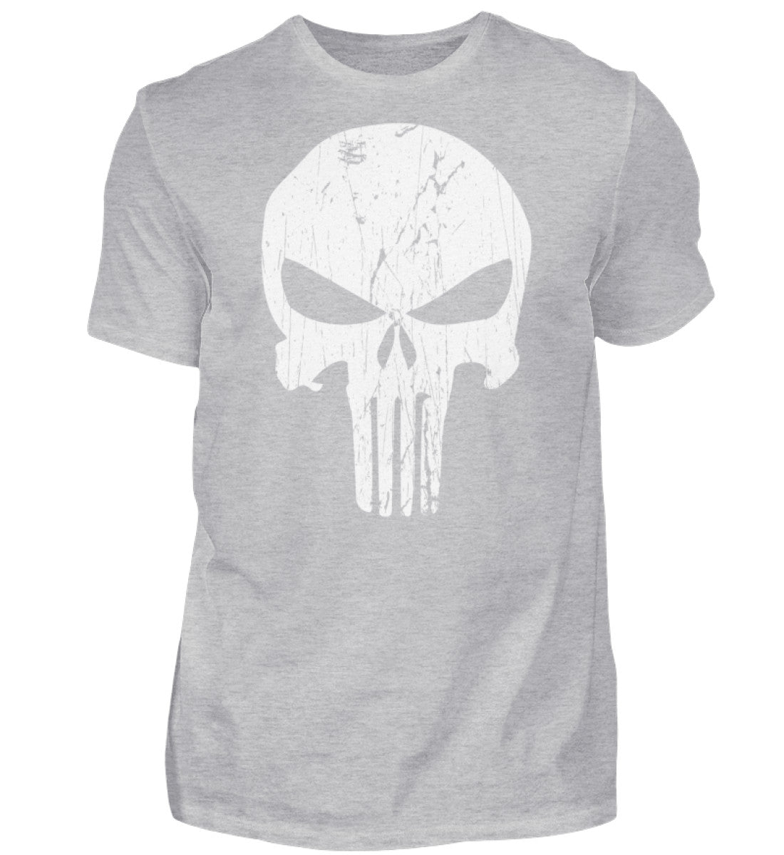Witzige Herren T-Shirts, PUNISHER - Herren Funshirt 20.00 € Farbe: Heather Grey WORKSWEAR.DE