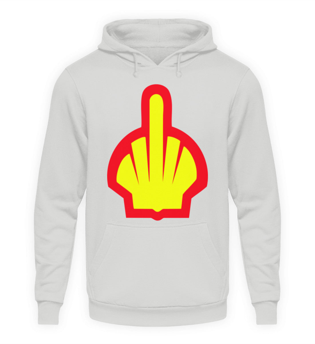 Coole Hoodies, Mittelfinger - Fun Hoodie, 40.00 €, Unisex Hoodie, Farbe: Sport Grey, WORKSWEAR.DE