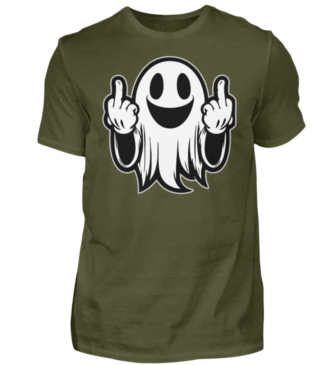 Witzige Herren T-Shirts, Geist Mittelfinger - Herren Funshirt 20.00 € Farbe: Urban Khaki WORKSWEAR.DE