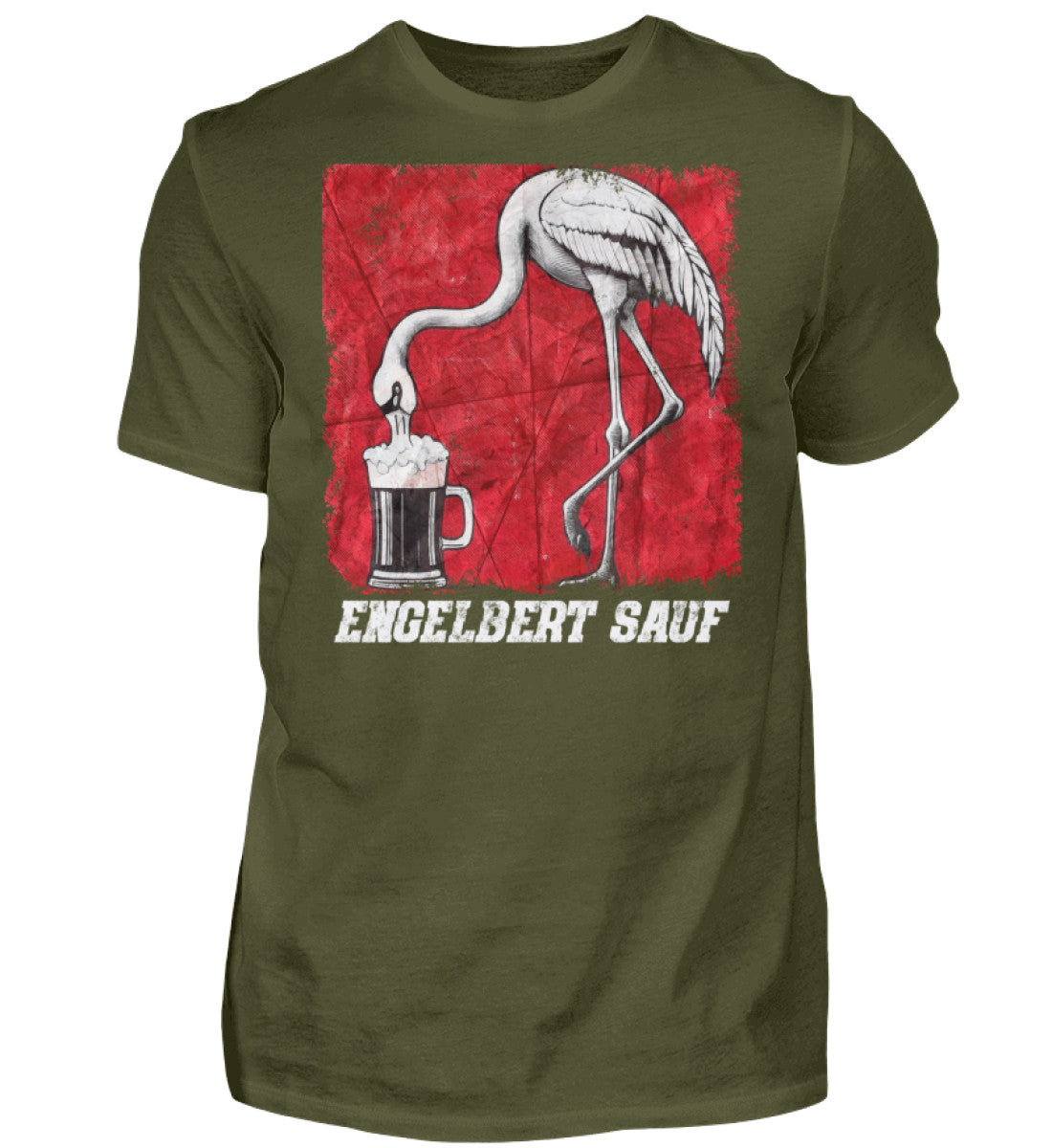 Witzige Herren T-Shirts, ENGELBERT SAUF - Herren Funshirt 20.00 € Farbe: Urban Khaki WORKSWEAR.DE