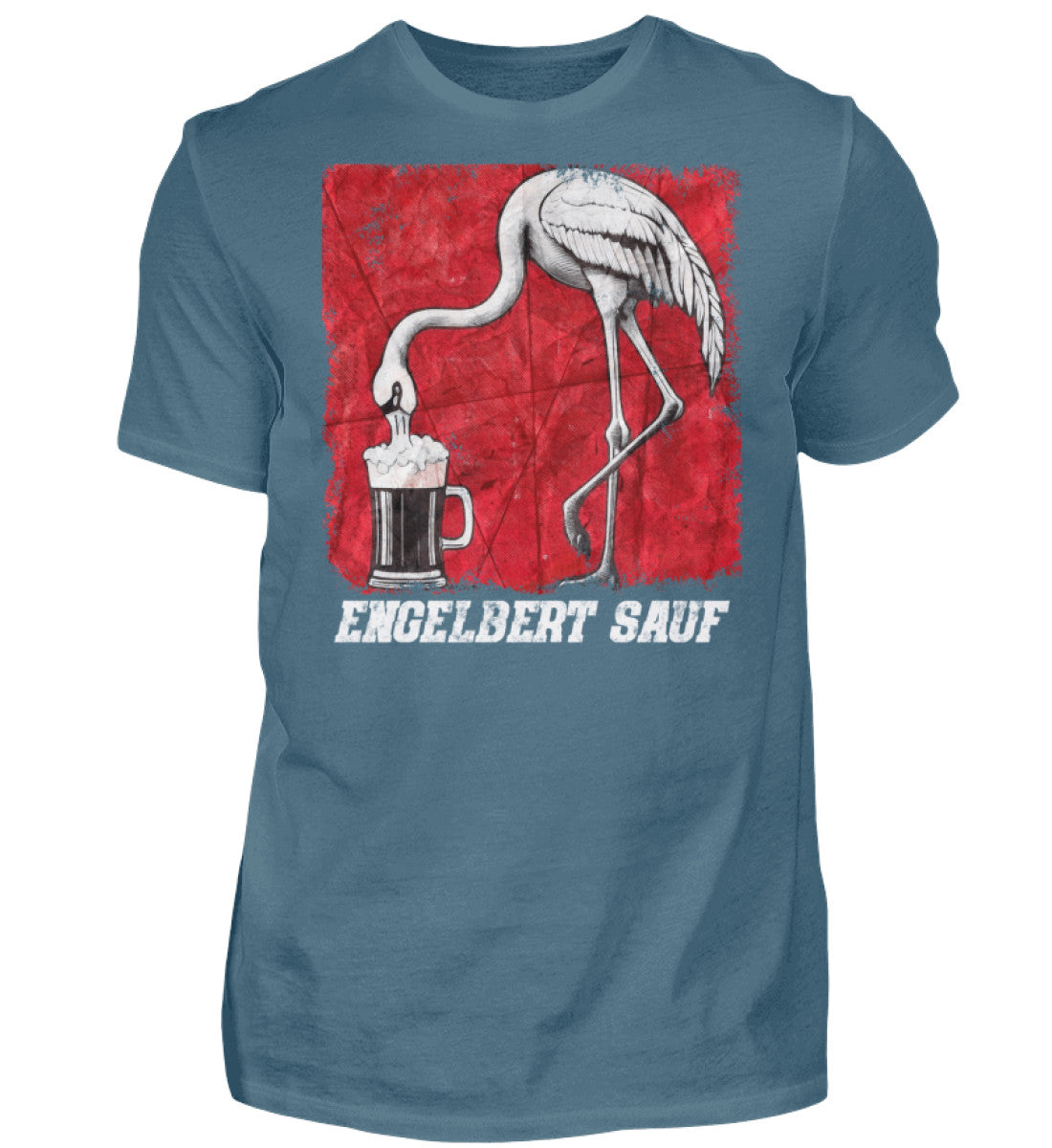 Witzige Herren T-Shirts, ENGELBERT SAUF - Herren Funshirt 20.00 € Farbe: Stone Blue WORKSWEAR.DE