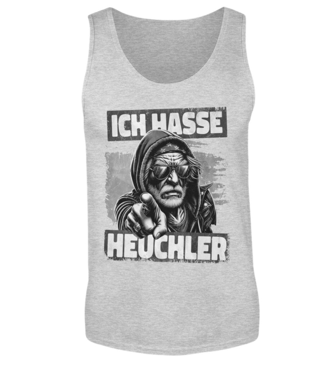 ICH HASSE HEUCHLER - Herren Tanktop, Herren Tank-Top Farbe: Sport Grey (Heather) 22.95 €