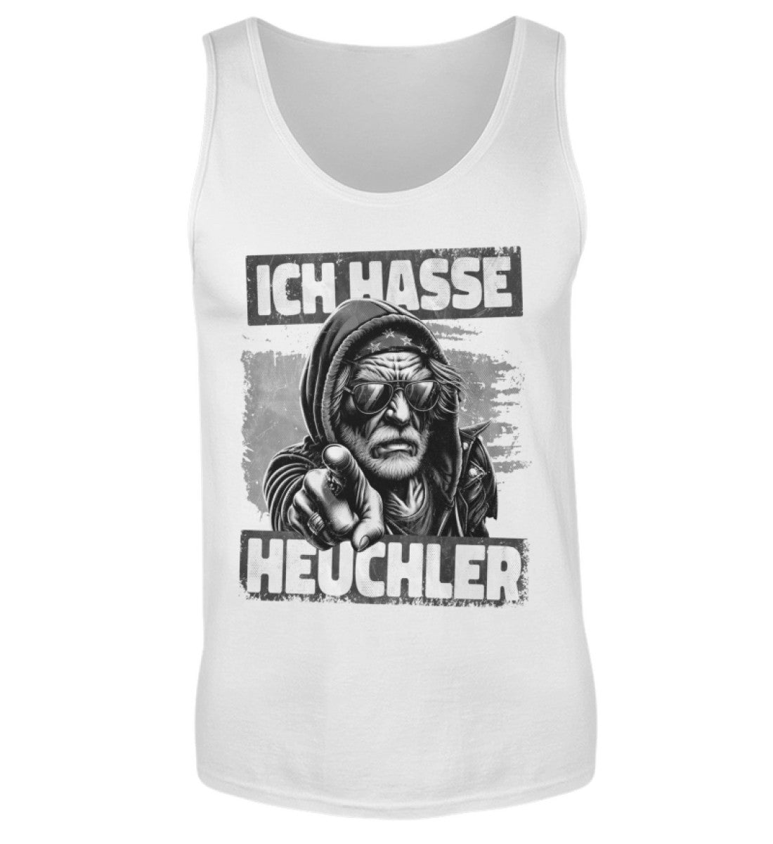 ICH HASSE HEUCHLER - Herren Tanktop, Herren Tank-Top Farbe: White 22.95 €