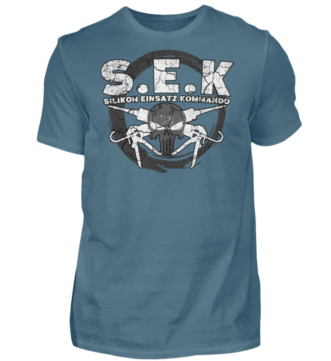 Witzige Herren T-Shirts, S.E.K - Herren Funshirt 20.00 € Farbe: Stone Blue WORKSWEAR.DE