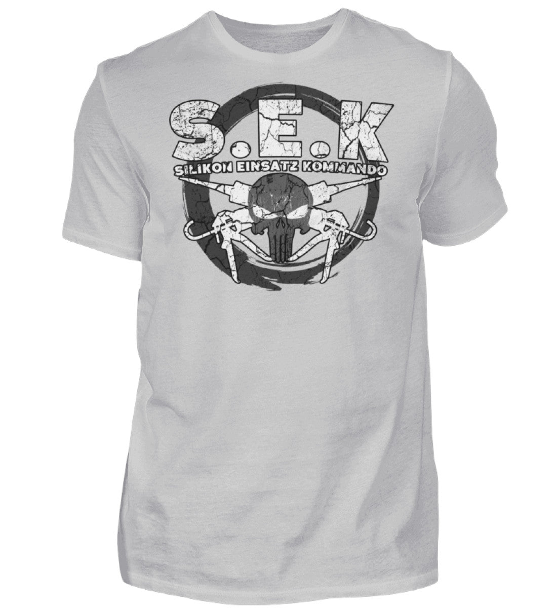 Witzige Herren T-Shirts, S.E.K - Herren Funshirt 20.00 € Farbe: Pacific Grey WORKSWEAR.DE