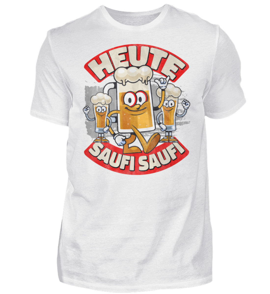 Witzige Herren T-Shirts, Heute Saufi Saufi - Herren Fun T-Shirt 20.00 € Farbe: White WORKSWEAR.DE