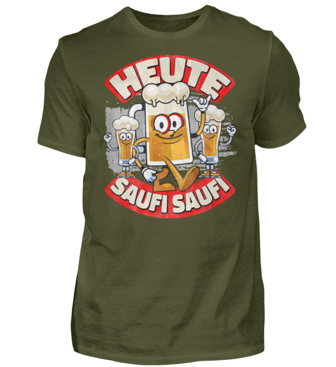 Witzige Herren T-Shirts, Heute Saufi Saufi - Herren Fun T-Shirt 20.00 € Farbe: Urban Khaki WORKSWEAR.DE