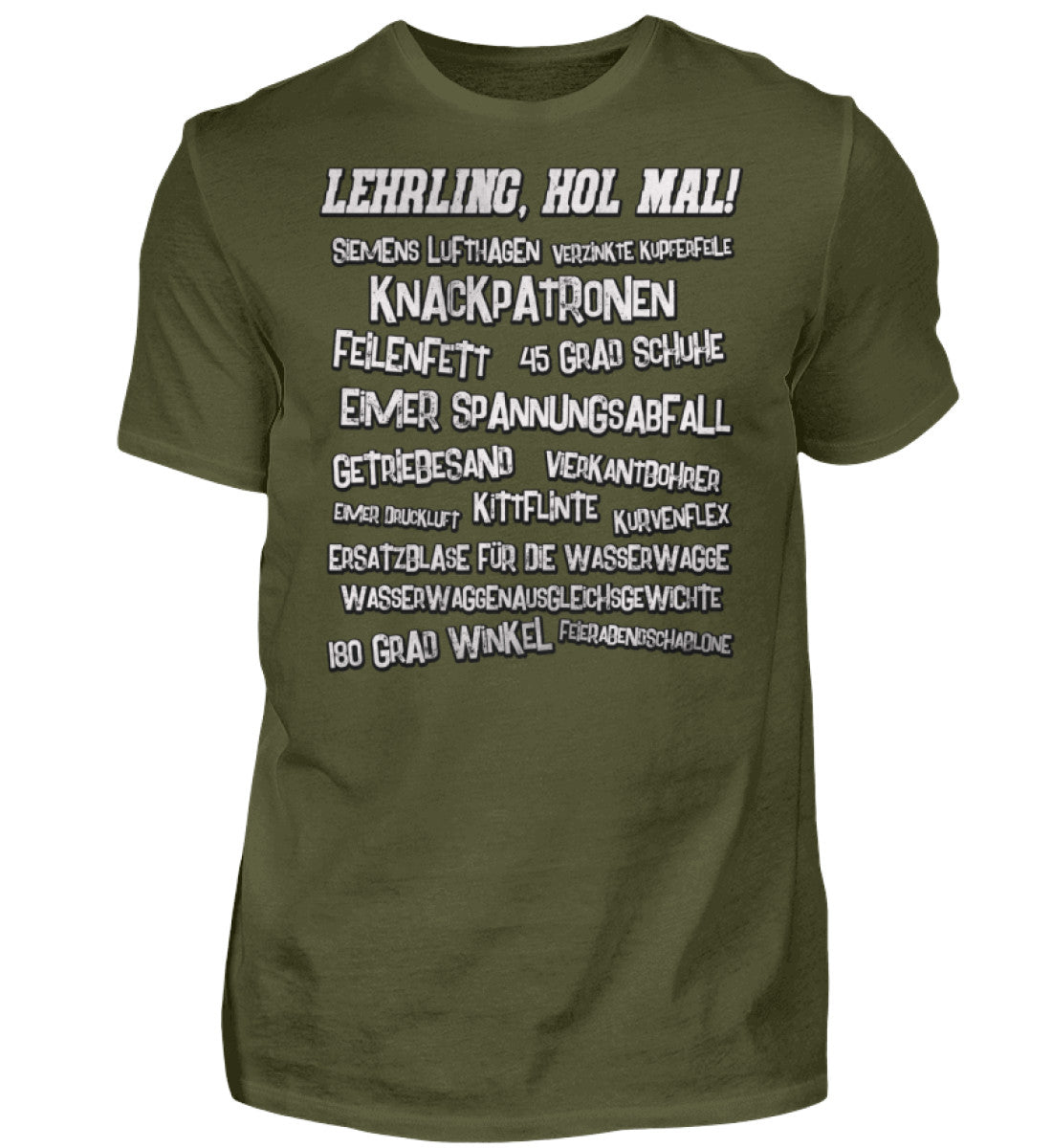 Witzige Herren T-Shirts, Lehrling, hol mal! - Herren Funshirt 20.00 € Farbe: Urban Khaki WORKSWEAR.DE