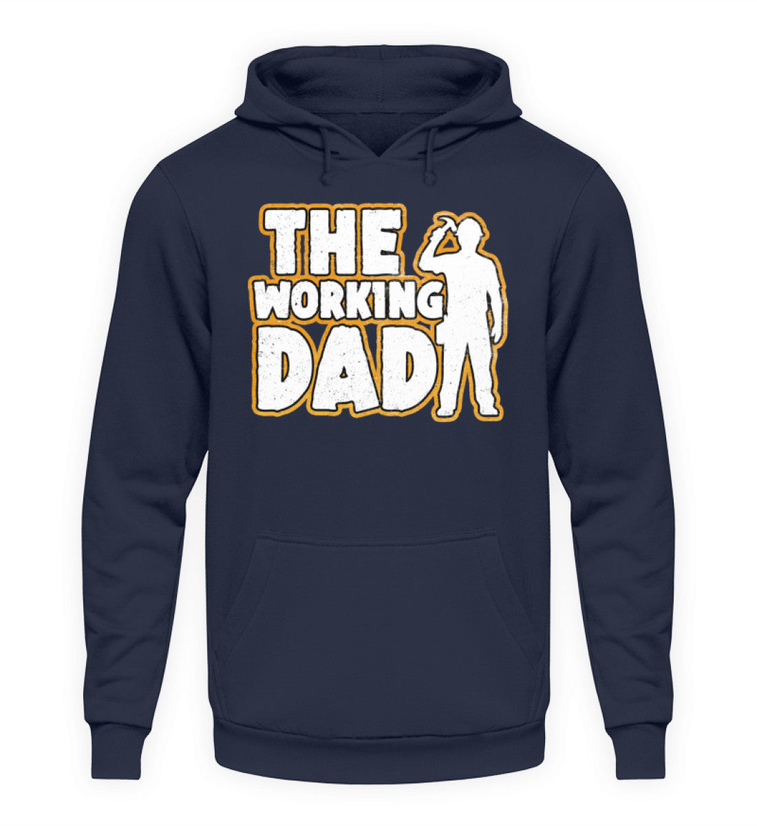 Coole Hoodies, The Working Dad - Fun Hoodie, 40.00 €, Unisex Hoodie, Farbe: Oxford Navy, WORKSWEAR.DE